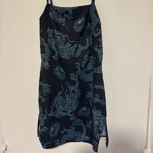 Black Dragon Mini Shift Dress